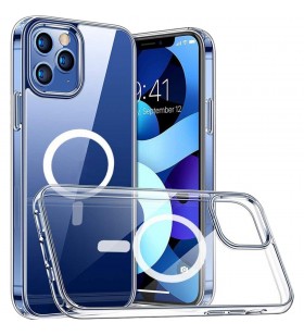Husa capac spate michael series magnetic case transparent apple iphone 12, iphone 12 pro
