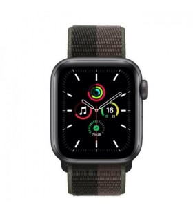 Smartwatch apple watch se v2, 1.57inch, curea nylon, space grey-tornado/grey