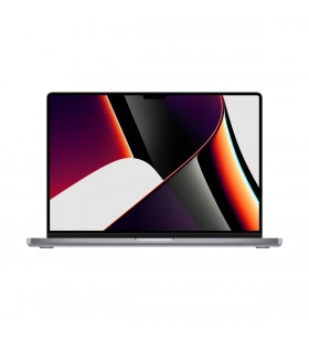 Macbook pro 16" (2021), procesor apple m1 max, 10 nuclee cpu and 24 nuclee gpu, 32gb, 1tb ssd, space grey, int kb