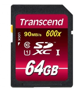 Memory card sdxc transcend ultimate 600x 64gb, class 10, uhs-i u1