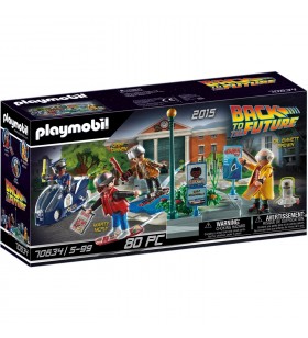PLAYMOBIL  70634 Back to the Future Part II Pursuit with Hoverboard Construction Toy