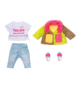 Baby born deluxe colour coat set haine păpușă