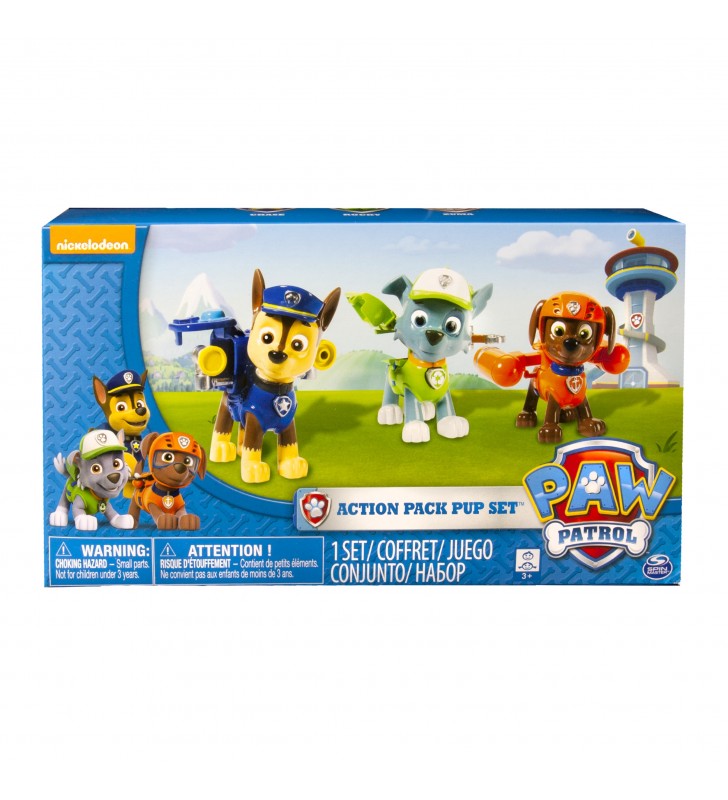 Paw patrol action pack pups 3pk online exclusive 2 (rocky, zuma, chase)