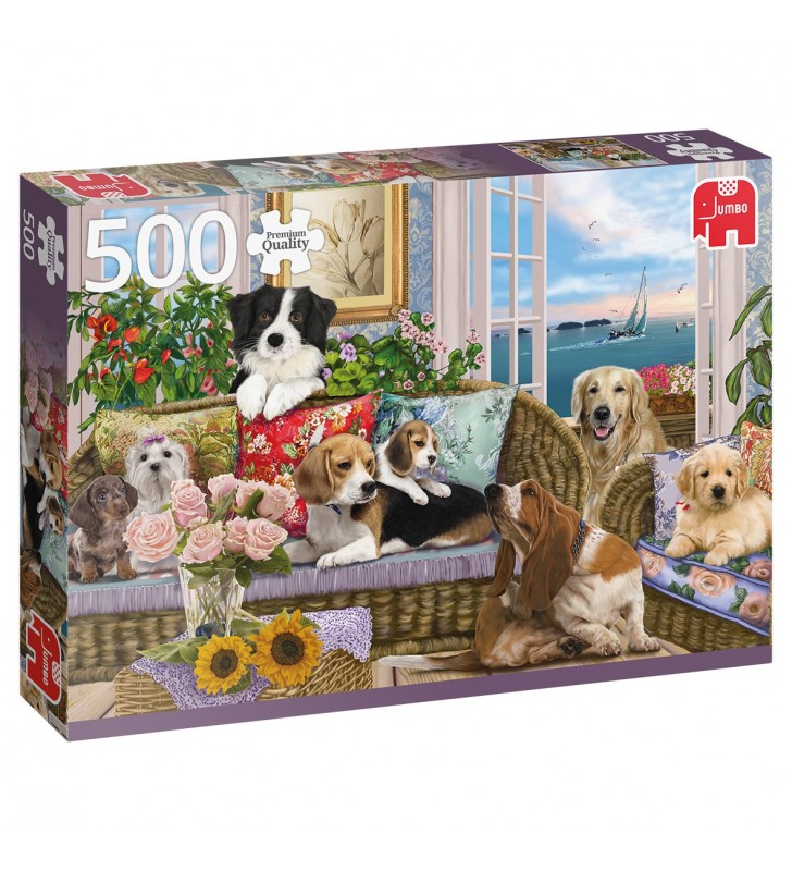 Premium collection furry friends 500 pcs puzzle (cu imagine) fierăstrău 500 buc. animale