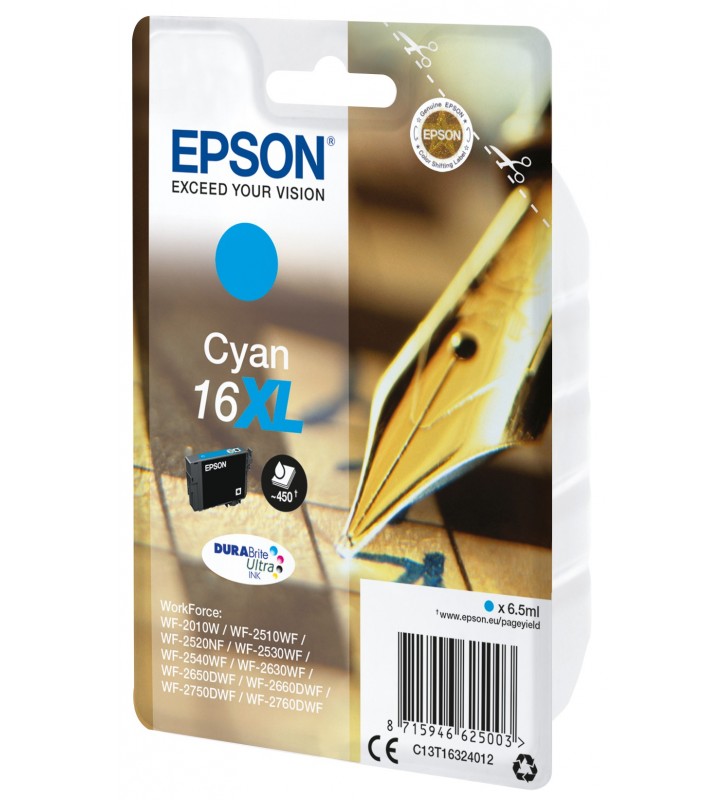 Epson pen and crossword singlepack cyan 16xl durabrite ultra ink