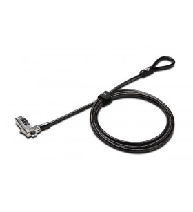 Kensington slim combination laptop lock cabluri cu sistem de blocare negru 1,8 m