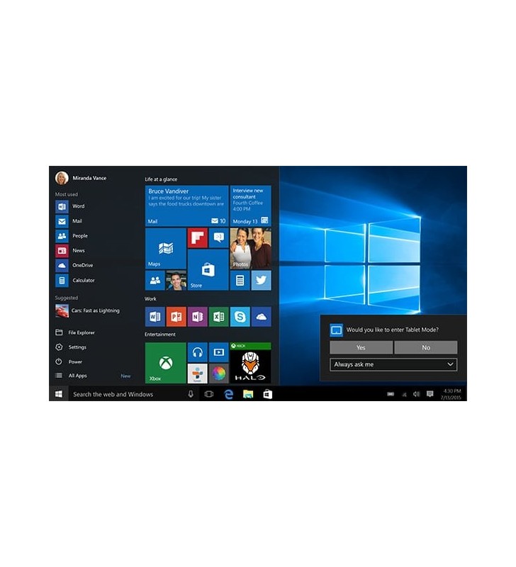 Microsoft windows 10 pro licență fpp (full packaged product) 1 licență(e)