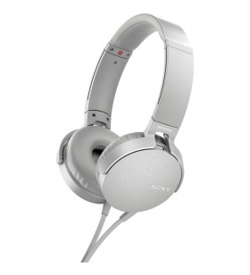 Sony mdr-xb550ap căști prin cablu bandă de fixare pe cap calls/music alb