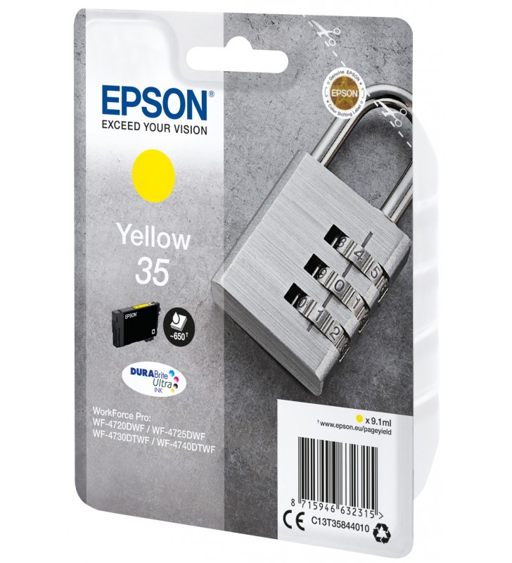 Epson padlock c13t35844010 cartușe cu cerneală 1 buc. original productivitate standard galben