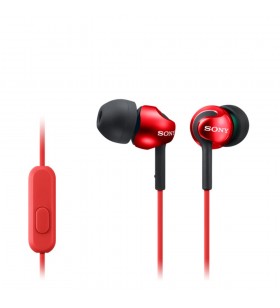 Sony mdr-ex110ap căști prin cablu în ureche calls/music roşu
