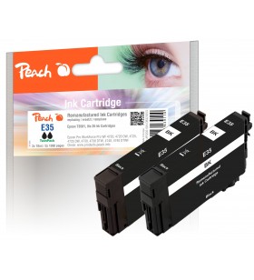 Peach pi200-561 cartușe cu cerneală 2 buc. compatibil productivitate standard negru