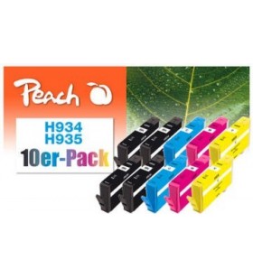 Peach 0f319988 cartușe cu cerneală 10 buc. compatibil productivitate standard negru, cyan, magenta, galben