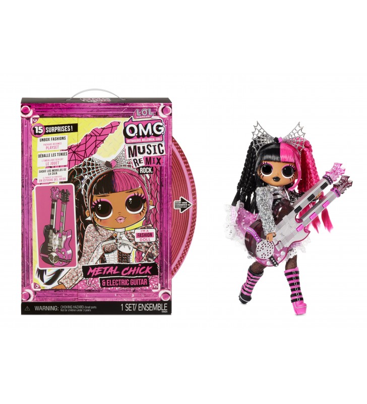 L.o.l. surprise! omg remix rock- metal chick and electric guitar