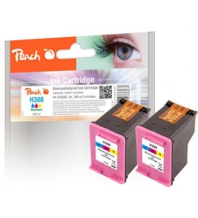 Peach pi300-502 cartușe cu cerneală 2 buc. compatibil productivitate standard cyan, magenta, galben