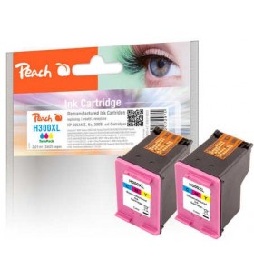 Peach pi300-477 cartușe cu cerneală 2 buc. compatibil productivitate înaltă (xl) cyan, magenta, galben