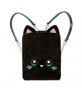 Na! na! na! surprise 3-in-1 backpack bedroom playset- black kitty