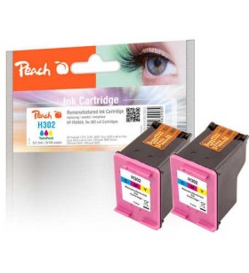 Peach pi300-654 cartușe cu cerneală 2 buc. compatibil productivitate standard cyan, magenta, galben
