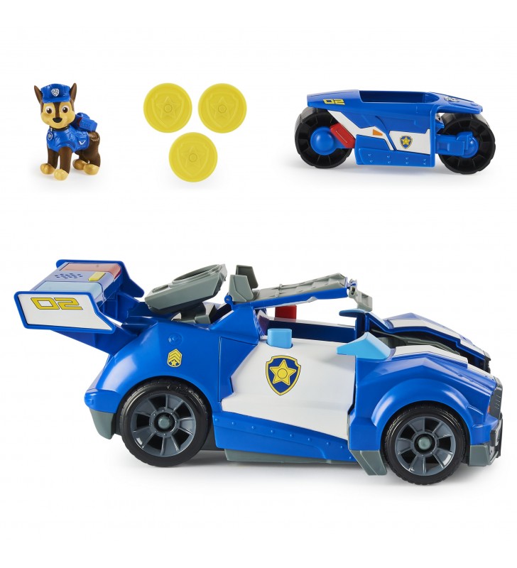 Paw patrol chase 2-in-1 transforming movie city cruiser toy car