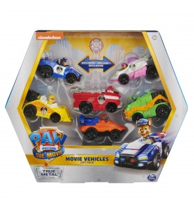 Paw patrol true metal movie gift pack of 6 collectible die-cast toy cars