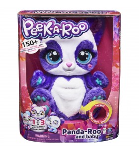 Peek-a-roo interactive panda-roo plush toy with mystery baby