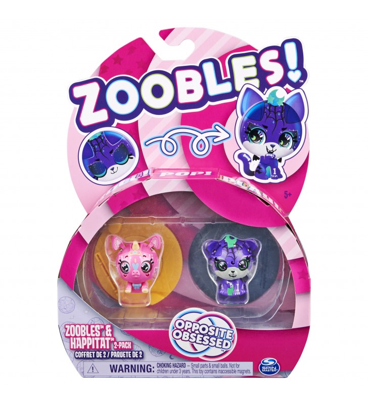 Zoobles sweet unicorn and spooky tiger 2-pack