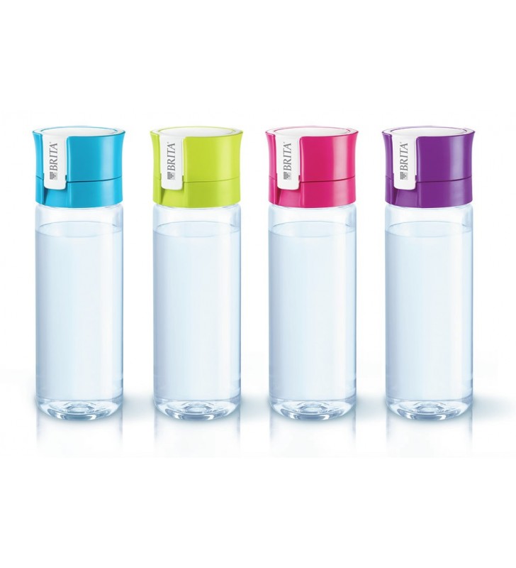 Brita fill&go bottle filtr blue sticlă filtrare apă 0,6 l albastru, transparente