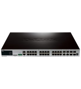 D-link dgs-3420-28pc switch-uri gestionate l2+ power over ethernet (poe) suport