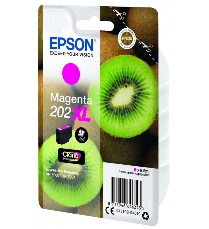 Epson kiwi 202xl cartușe cu cerneală 1 buc. original productivitate înaltă (xl) magenta