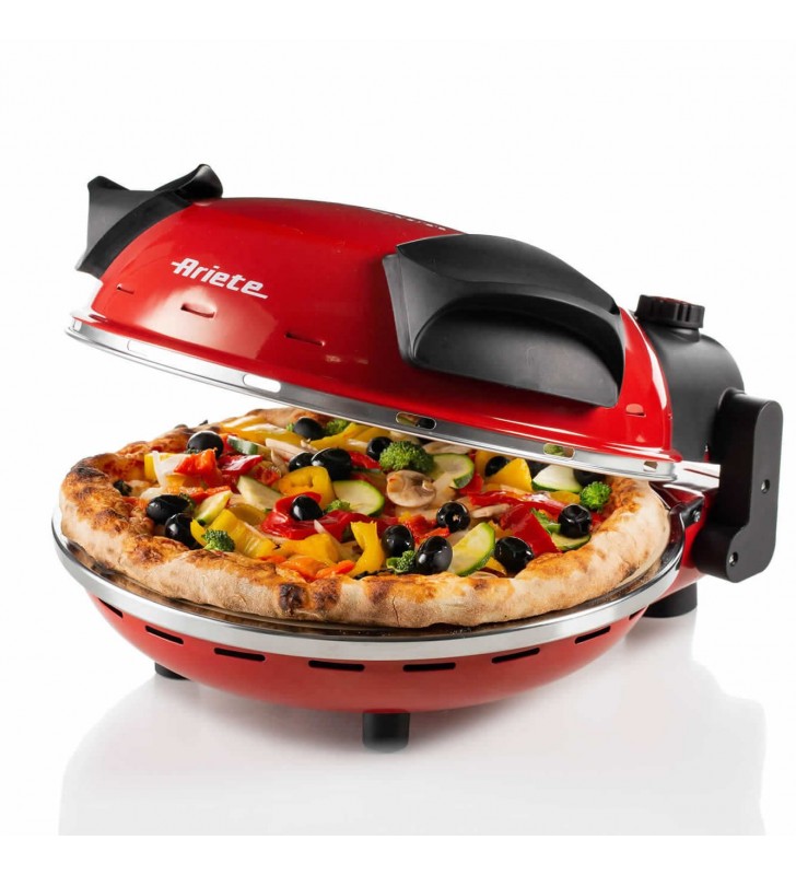 Ariete 0909 cuptor/aparat de făcut pizza 1 pizza(pizze) 1200 w negru, roşu