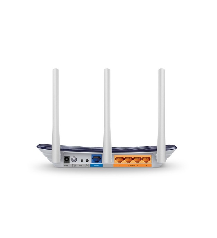 Tp-link archer c20 ac750 v4.0 router wireless fast ethernet bandă dublă (2.4 ghz/ 5 ghz) 4g bleumarin
