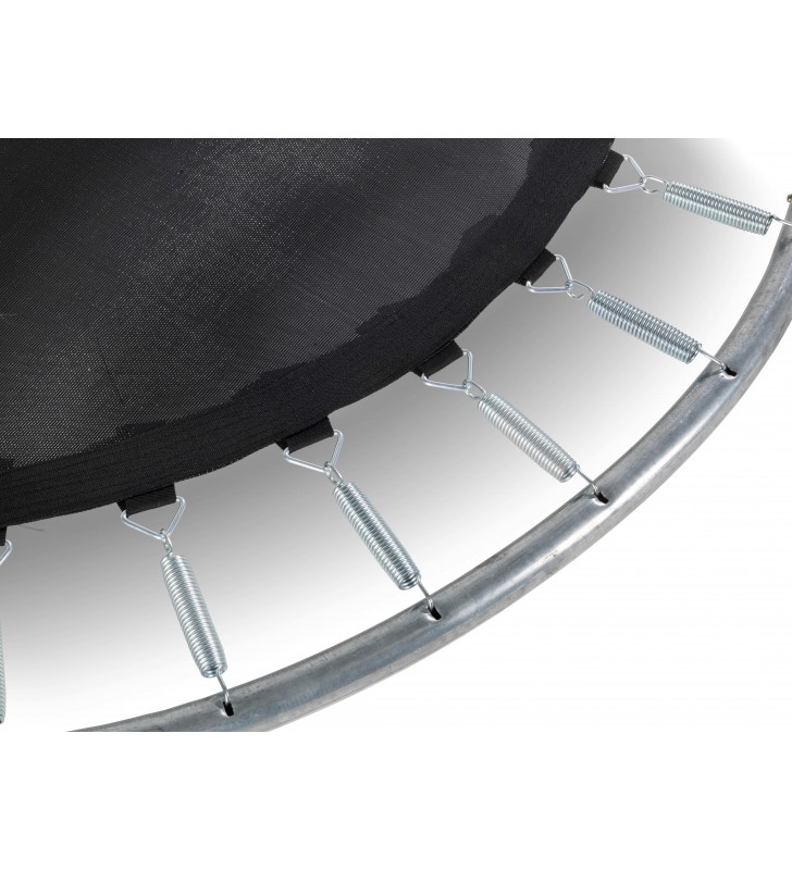 Exit silhouette trampoline ø427cm - black exterior rotunde arc elicoidal trambuline pe sol
