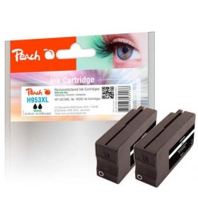 Peach pi300-724 cartușe cu cerneală 2 buc. compatibil productivitate înaltă (xl) negru
