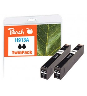 Peach pi300-740 cartușe cu cerneală 2 buc. compatibil productivitate standard negru