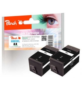 Peach pi300-763 cartușe cu cerneală 2 buc. compatibil productivitate înaltă (xl) negru