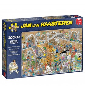 Jan van haasteren gallery of curiosities 3000 pcs puzzle (cu imagine) fierăstrău 3000 buc. benzi desenate