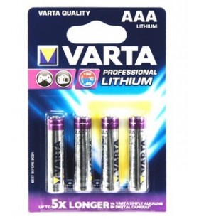 Varta 4x aaa lithium baterie de unică folosință litiu