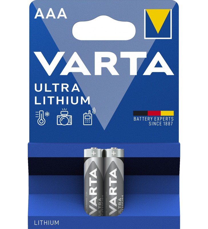 Varta 2x 1.5v aaa baterie de unică folosință litiu