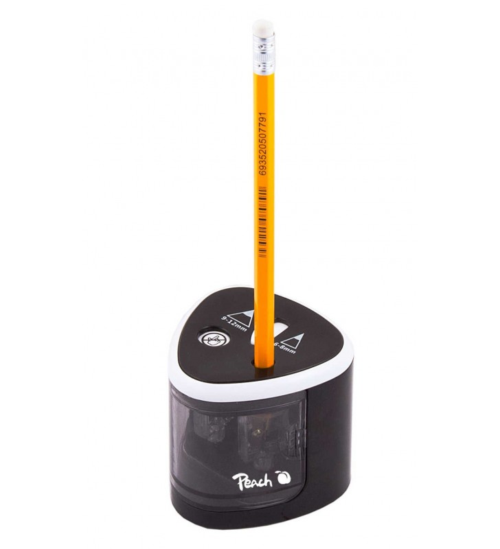 Peach po102 ascuțitori pentru creioane dispozitiv ascuțit creion electric negru, alb
