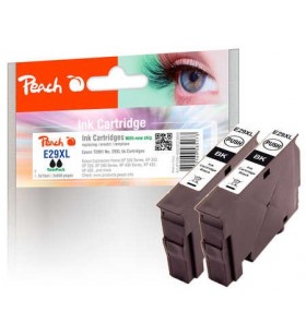 Peach pi200-409 cartușe cu cerneală 2 buc. compatibil negru