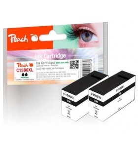 Peach pi100-272 cartușe cu cerneală 2 buc. compatibil productivitate înaltă (xl) negru