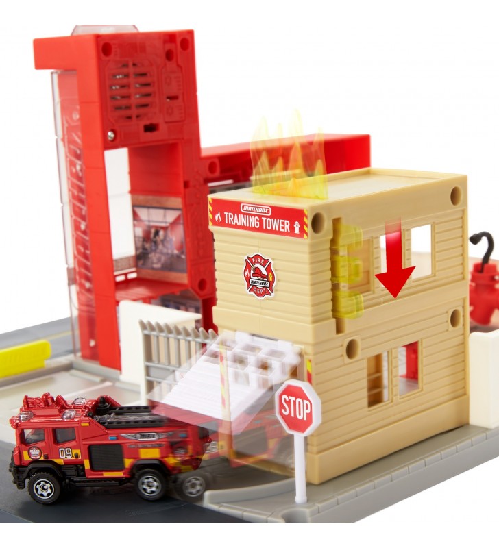 Matchbox action drivers fire station rescue
