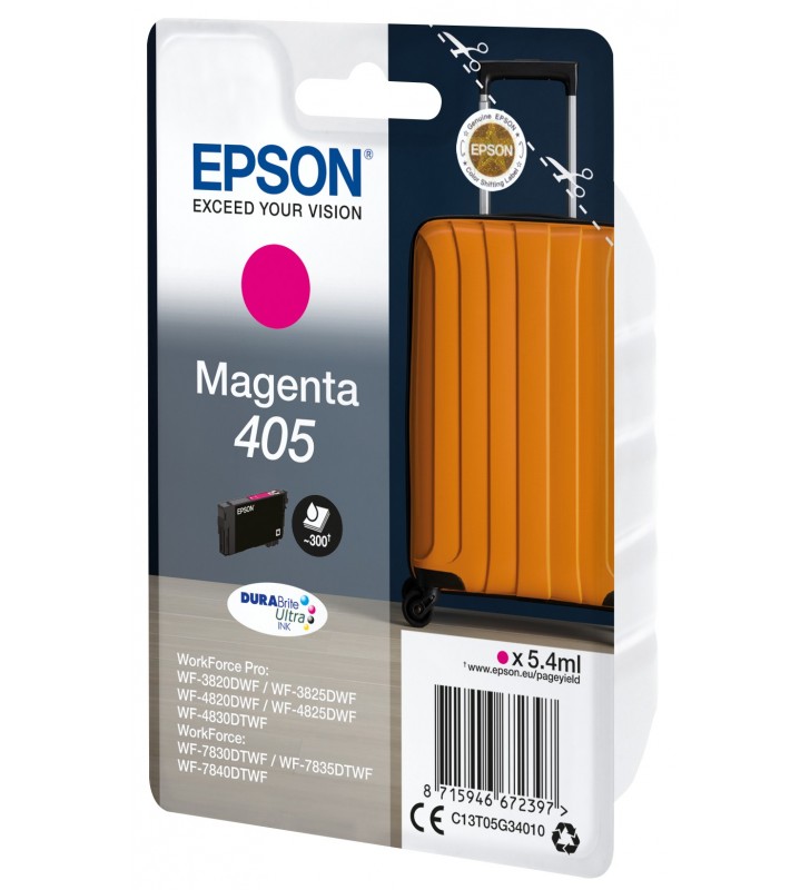 Epson 405 durabrite ultra ink cartușe cu cerneală 1 buc. original productivitate standard magenta