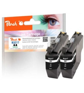 Peach pi500-220 cartușe cu cerneală 2 buc. compatibil productivitate standard negru