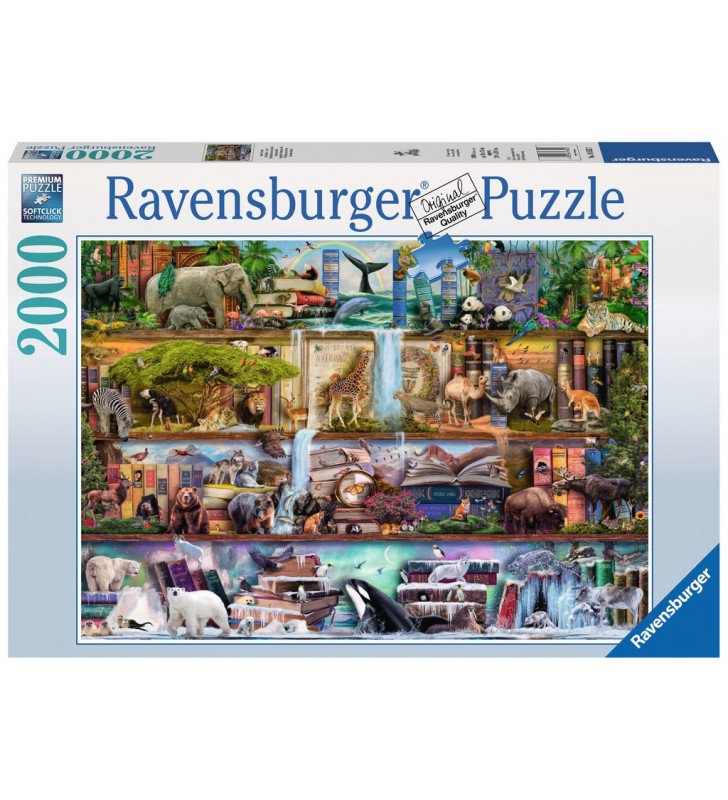 Ravensburger großartige tierwelt puzzle (cu imagine) fierăstrău 2000 buc. floră & faună
