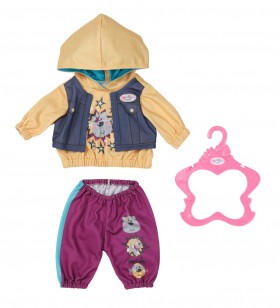 Baby born outfit with hoody set haine păpușă