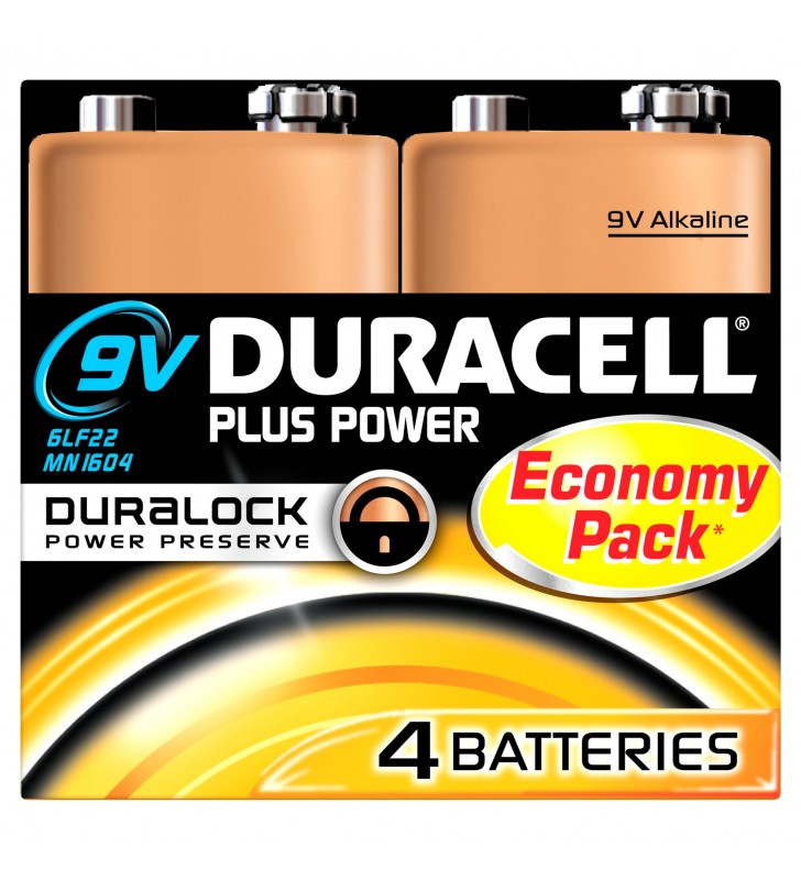 Duracell plus power baterie de unică folosință 9v alcalină