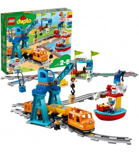 Jucărie de construcție a trenului de marfă lego  10875 duplo