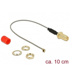 Cablu antenă delock  rp-sma (priză pentru instalare) - mhf (priză), adaptor