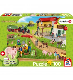 Jocuri schmidt  puzzle schleich farm world fermă și magazin fermă