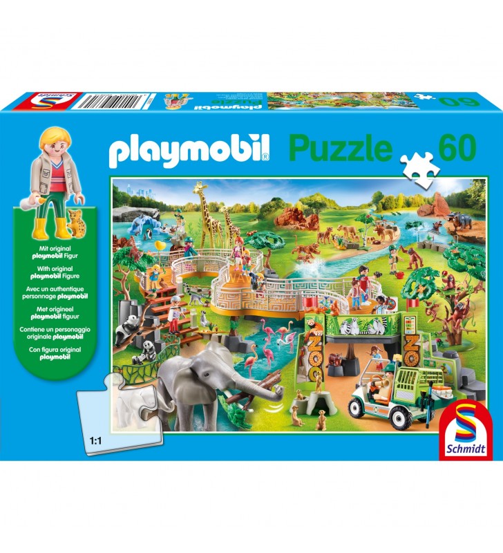 Jocuri schmidt  puzzle playmobil zoo